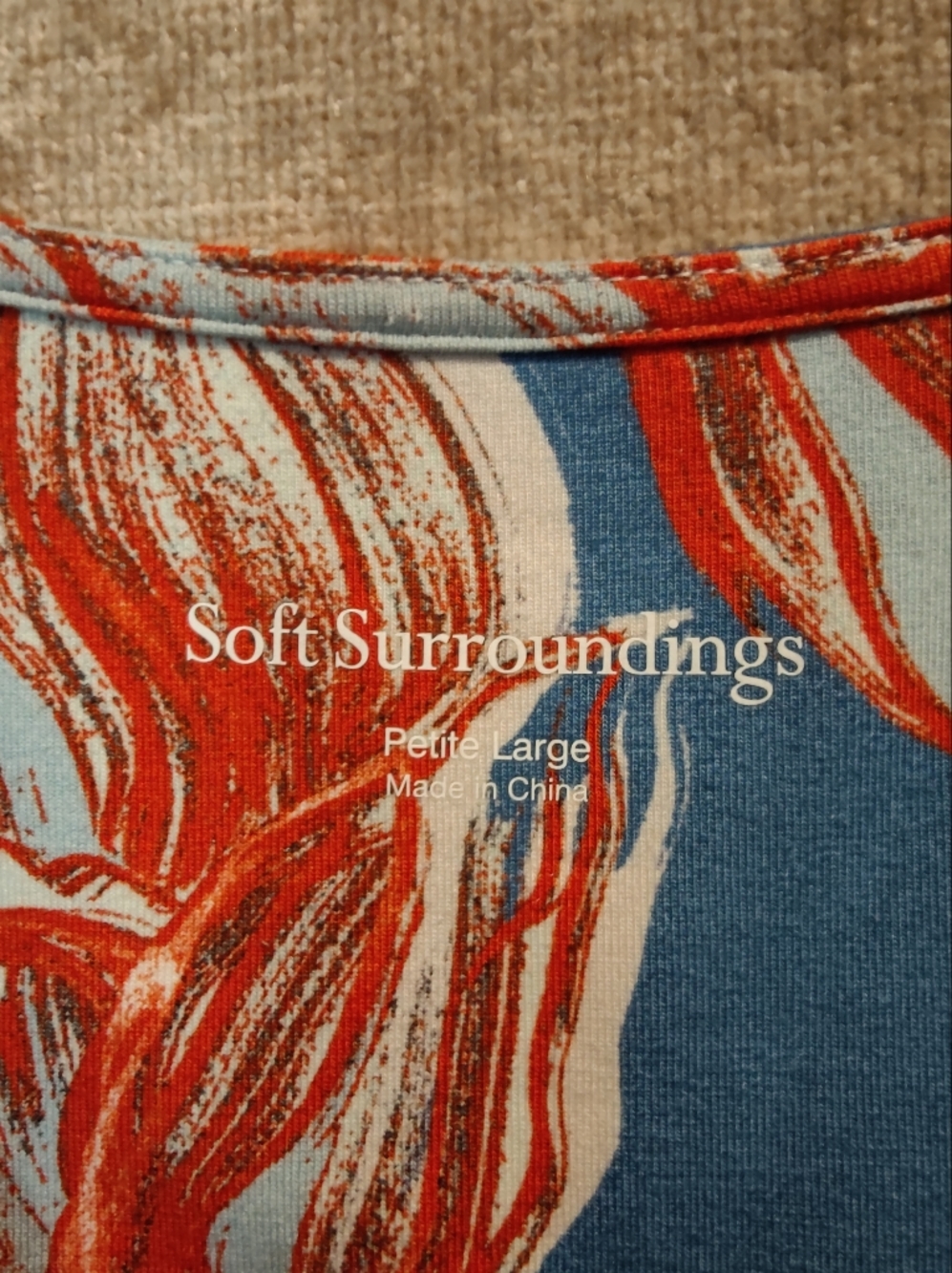 Soft Surroundings Spritzer Twist-Front Maxi Dress, Petite L - Picture 3 of 12